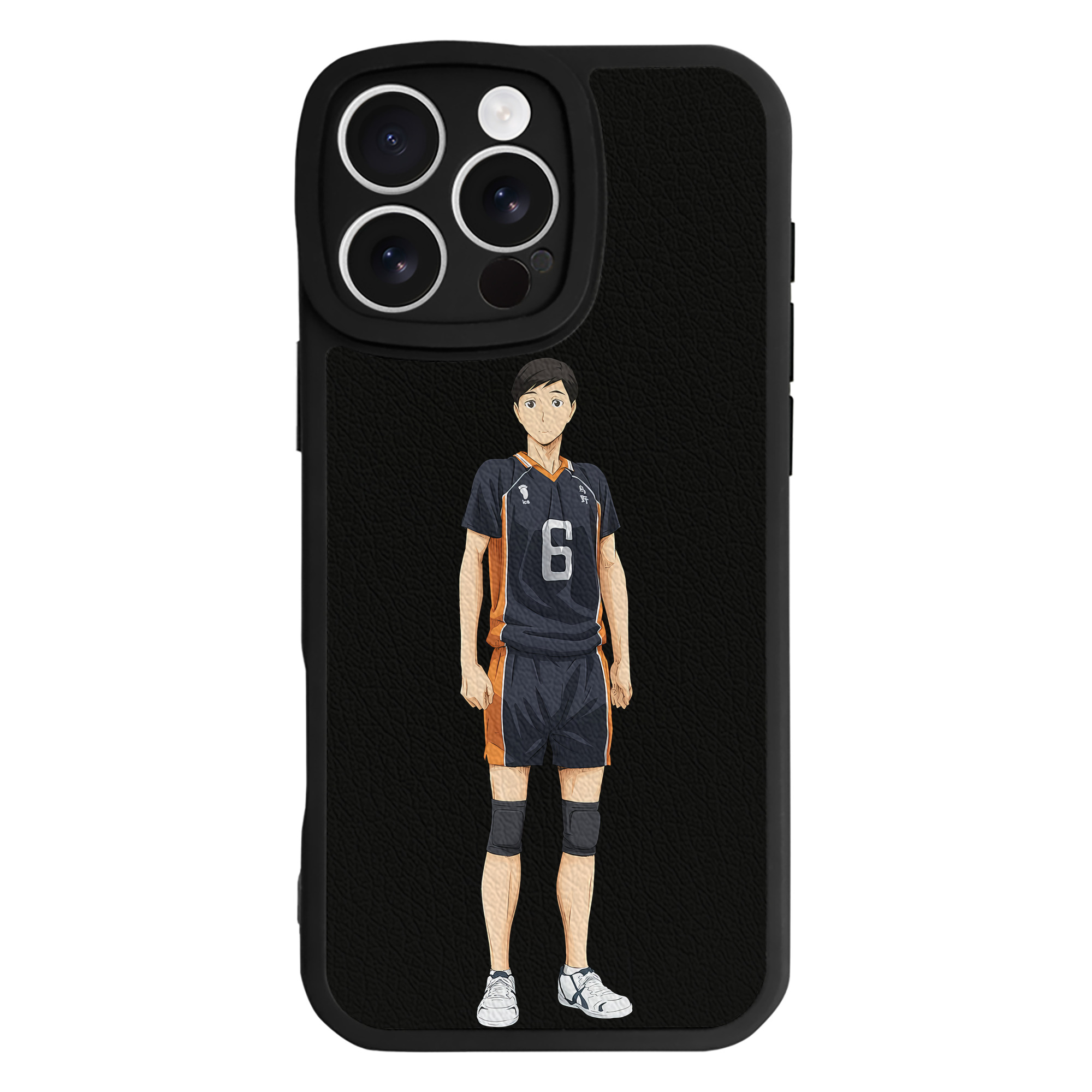 （画像用） ハイキュー!! Haikyu!! 【iPhone 16シリーズ対応】シリコンスマホケース（レザー調） 材質：シリコン